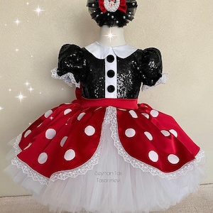 Red Minnie Mouse Dress: Birthday Party Costume