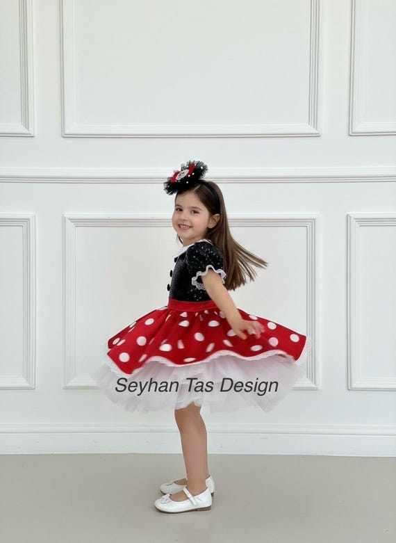party city minnie mouse dress Red Minnie Mouse Dress: Birthday Party Costume