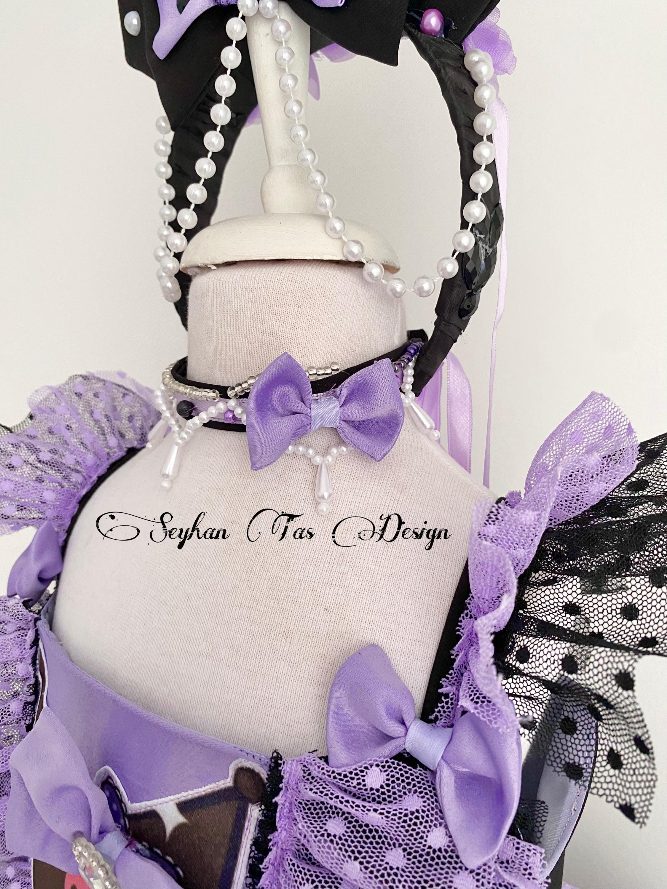 Kuromi Dress for Girls Purple & Black Tulle Kawaii Outfit, Handmade - Etsy Kuromi Dress for Girls Purple & Black Tulle Kawaii Outfit, Handmade - Etsy