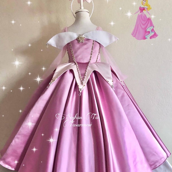 Princess Aurora Dress, Sleeping Beauty dress for Birthday, Disney Inspired Princess Dress, Princess Aurora, Girl party dress, Aurora Costume