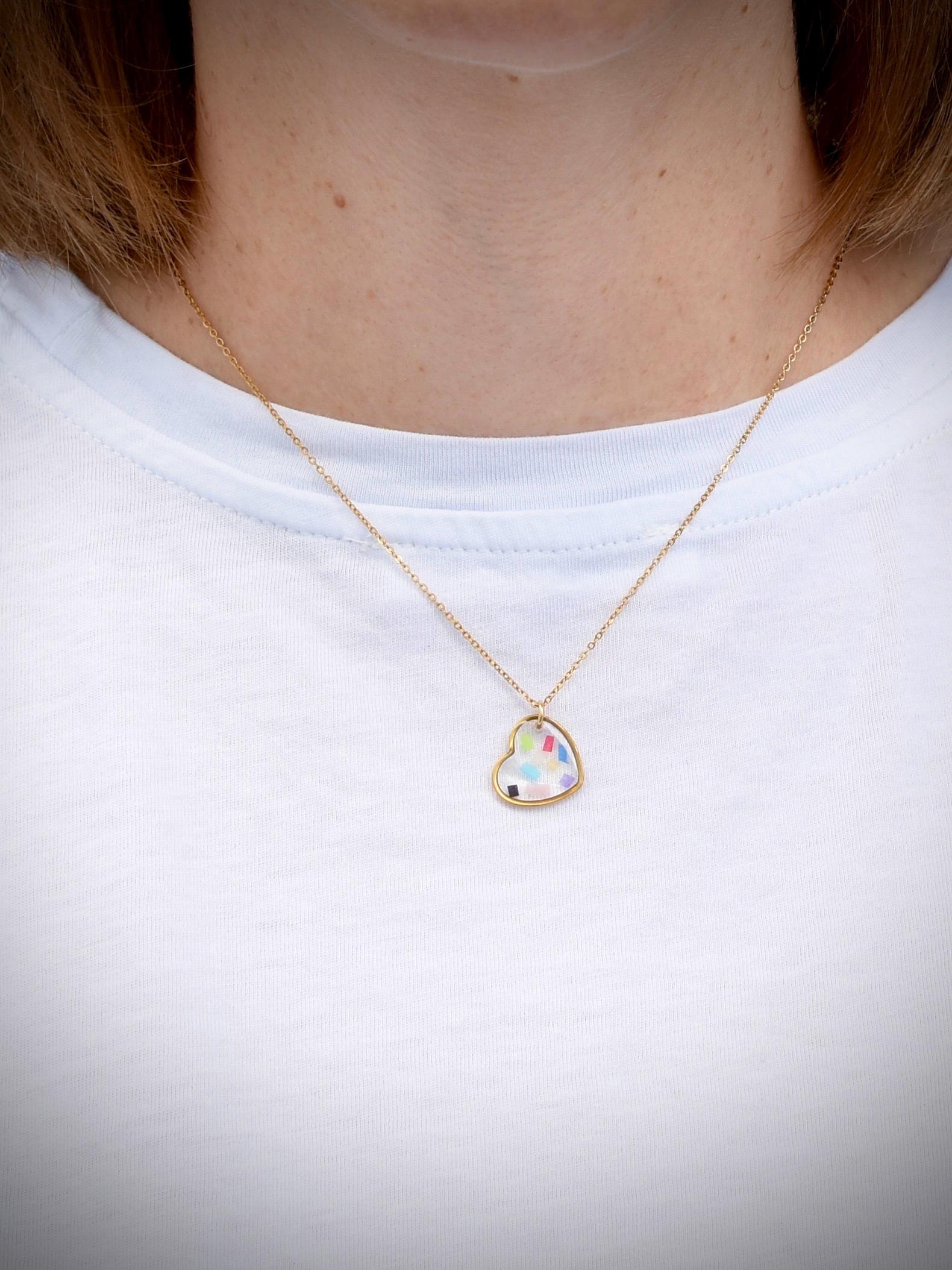 Necklace With Real Confetti Collected at Taylor Swift's Eras