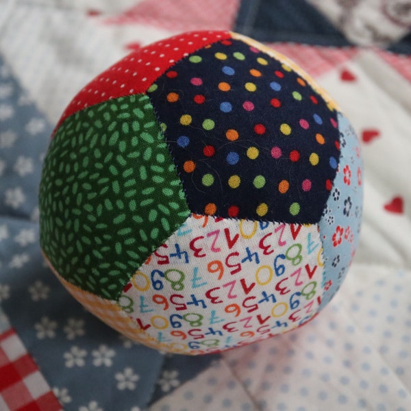 Pattern to make fabric ball with 12 pentagons, PDF digital file, baby ball, to make the perfect handmade gift