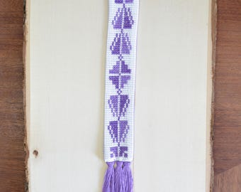 Palestinian Embroidery Bookmark - Sarou ( Cypress Tree) motif