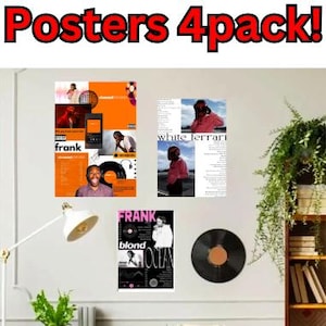 Pósteres de Frank Ocean / Merchandising de Frank Ocean / Regalos de Frank Ocean / Arte mural de Frank Ocean / Pósteres de Blond / Pósteres de Channel Orange