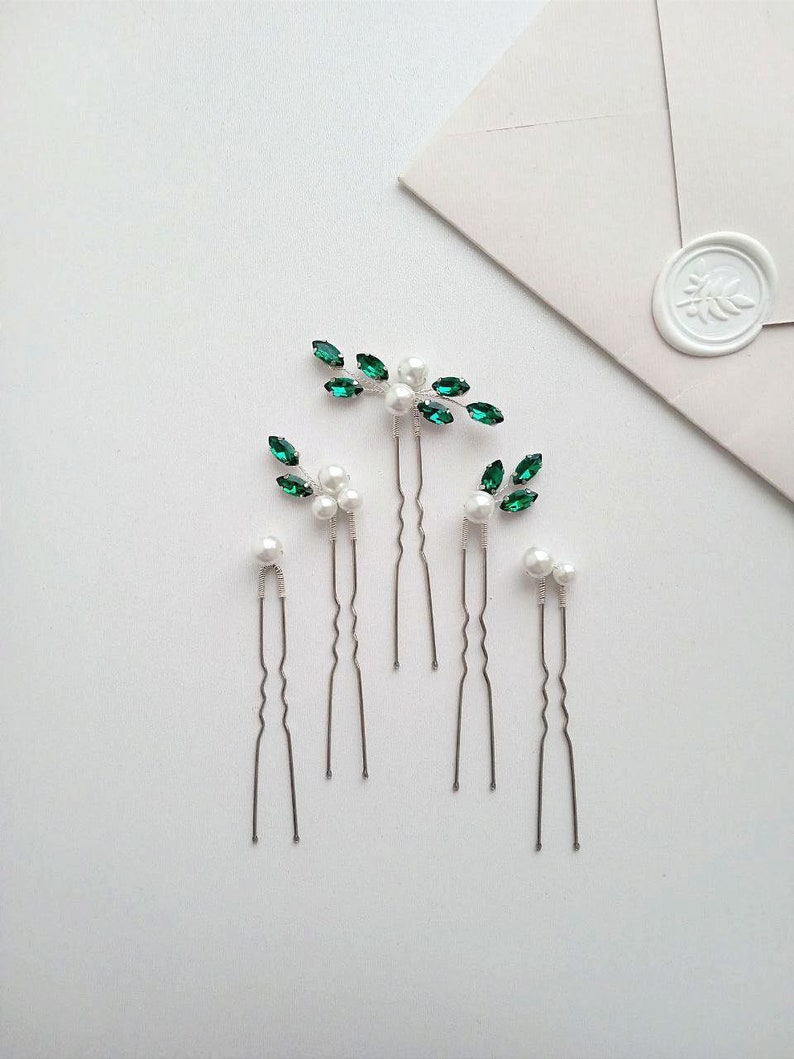 Pearl Hair Pins ANY COLOR Bridal Hair Pins Wedding Bun Pin Bridal Hair