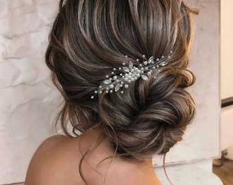 Pearl bridal hair comb | Elegant wedding hair accessory