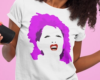 Cyndi Lauper T-shirt, Vintage Rare White Tee Shirt, 1980s