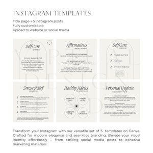 Elevate Your Feed: Self-care Instagram Post Canva Template Wellness