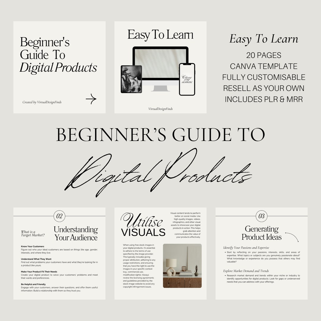 Beginner's Guide to Creating and Selling Digital Products, Includes PLR ...