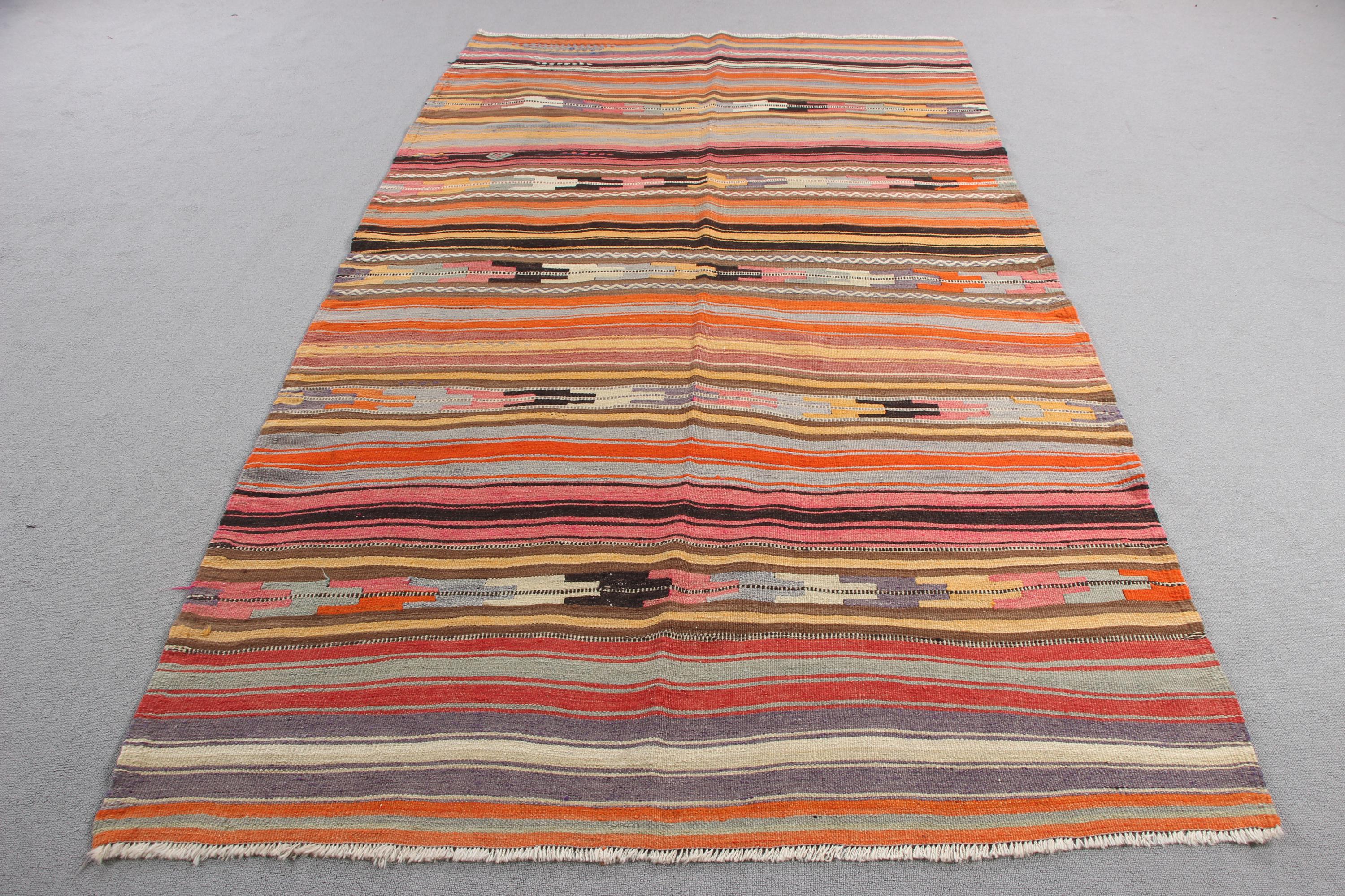 5.2x9.1 Ft Vintage Rug, Large Turkish Rug, Red Floral Rug - Etsy
