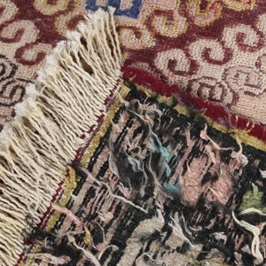 Piccolo Kilim, Kilim turco, Kilim vintage, Oushak Kilim, Tappeti per il bagno, Tappeto anatolico, Kilim beige, Kilim etnico, Kilim per l'asilo nido, immagine 9