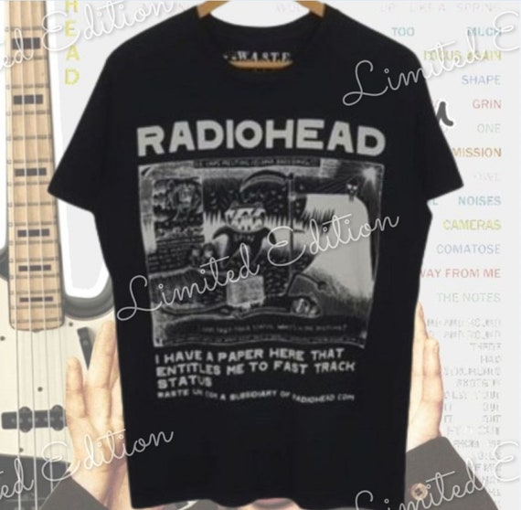 Harajuku Fashion Radiohead T-Shirts Men Women Vin… - image 1