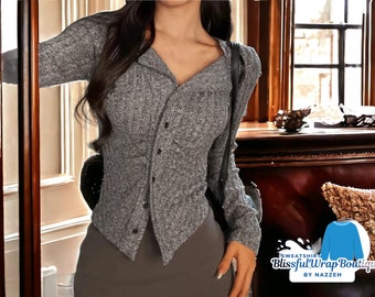 Ladies Top Cardigan | Stylish Sweater Clothes | Breathable Clothing | Fashion Wear