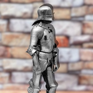 Medieval Knight Gothic Armor Suit - Medieval German Suit Of Armor - Battle Warrior Steel Wearable Armor Suit Halloween Costume Gift Item