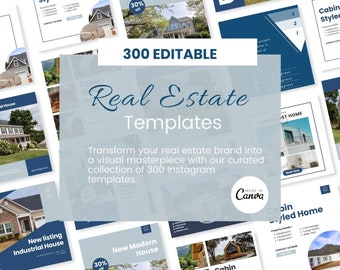 Realtor Templates - Real Estate Instagram Posts - Realtor Social Media - Real Estate Instagram Stories -