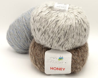 HONEY : Pelote de laine Alpaga toute douce - fil à tricoter & fil crochet