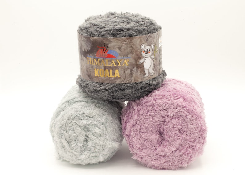 Pelote Koala Himalaya : laine toute douce et Microfibre pour Tricots/crochets Légers et Résistants image 1