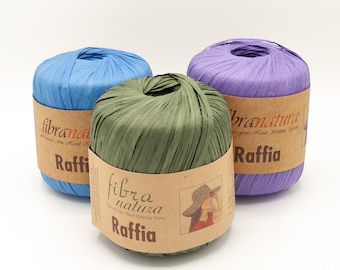 Fil Raffia Himalaya - Raphia pour crochet : Fibre de Palmier Robuste pour Accessoires et sacs