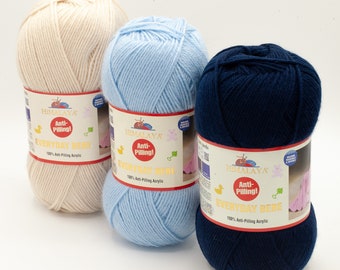 Everyday Bebe Himalaya: Ball of wool for babies, anti-pilling for soft and durable knitting - knitting yarn & crochet yarn