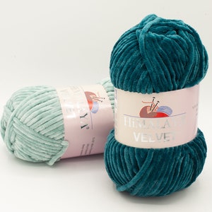 Velvet Himalaya: chenille yarn for Amigurumi and baby knitwear knitting yarn & crochet yarn image 1