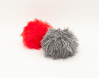 Pompom for very soft fur hat - Pompom for knitting