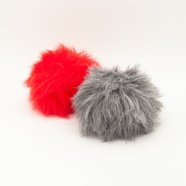 Pompon pour bonnet en fourrure tout doux - Pompon pour tricot