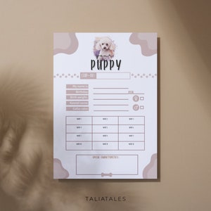 Cuccioli di scheda scheda | annuncio cucciolata | allevatore di cani | certificato di nascita | la tua tessera cucciolo | Barboncino 2 | scaricamento digitale