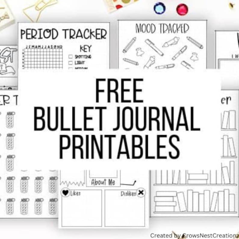 Printable Book Journal Pages - Etsy