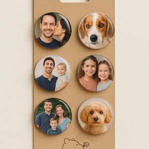Custom Photo Magnets | Personalized Magnets | Handmade Picture Keepsakes | Unique Gift for Family and Friends.