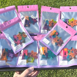 Frozen Snowflake Themed Crayon Party Favours