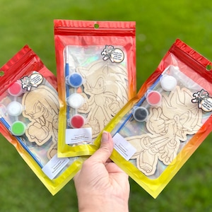 Cuadros de madera sónica para pintar regalos de fiesta