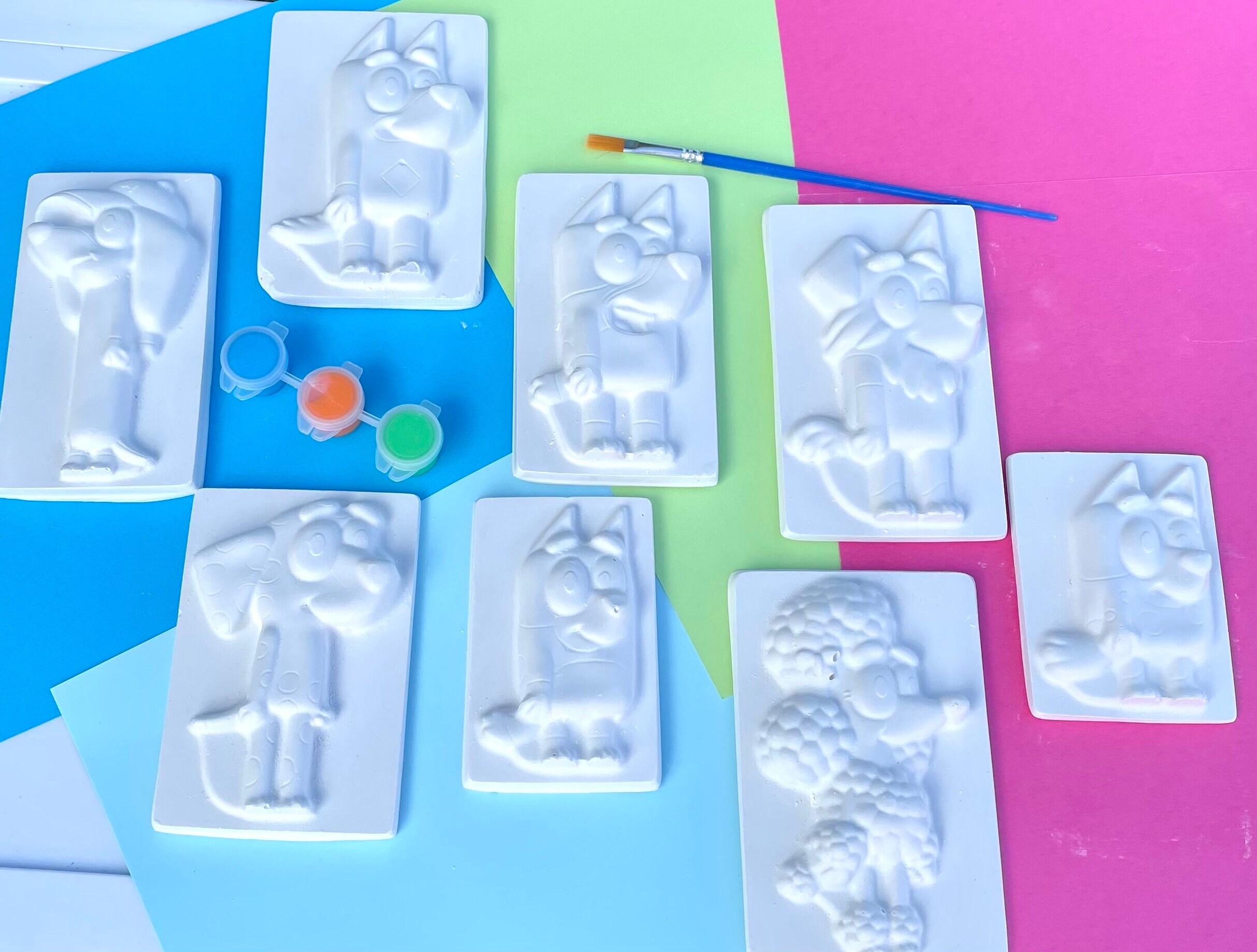 Handmade Bluey Themed Plasters Party Favours