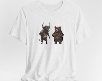 Bull And Bear Shirt - Trader Gift, Bull Market, Bear Market, Stock Market Shirt, Crypto Shirt, Investor Gift, Trading, Forex, Finance, Bulls