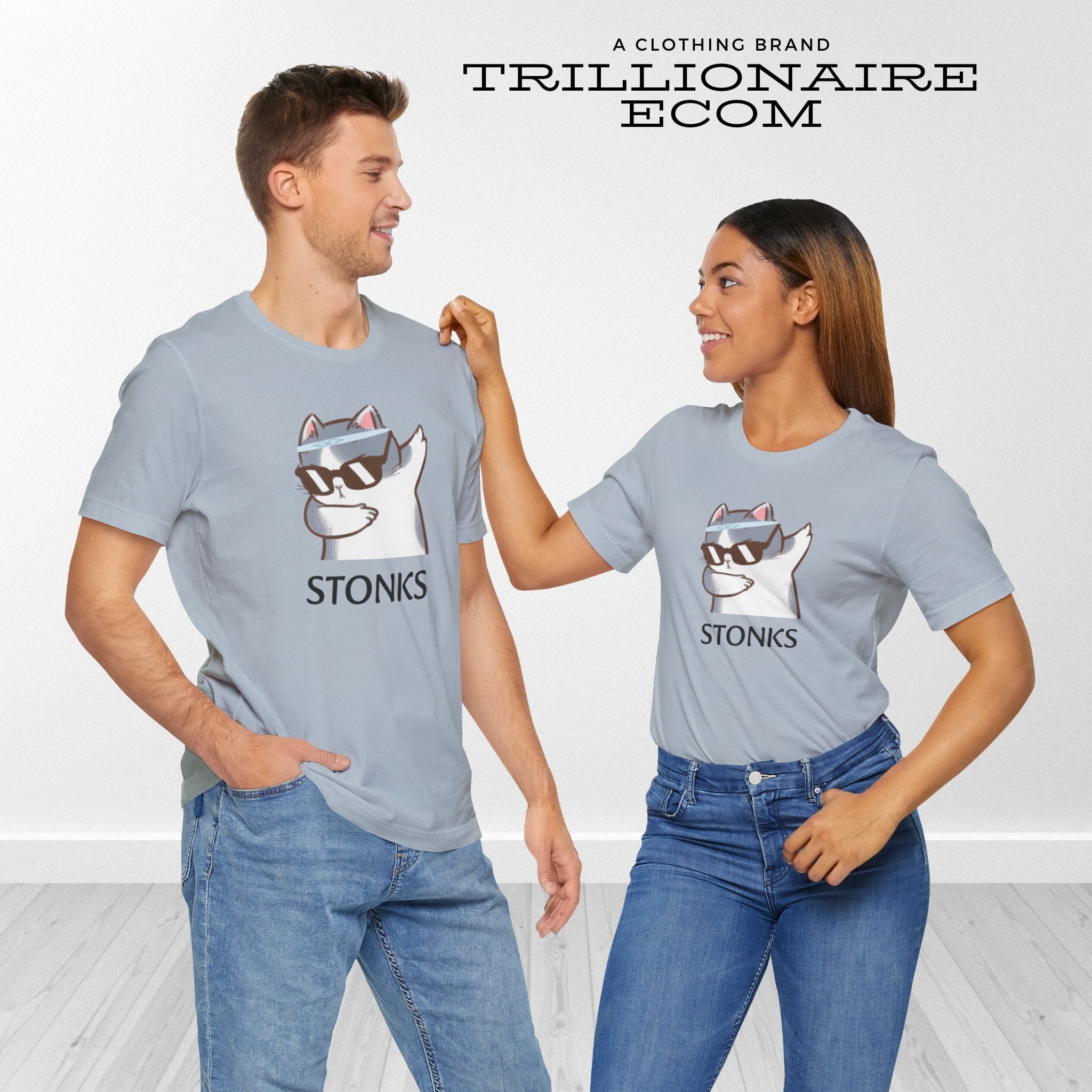 Kitty Stonks Shirt - Stock Market, Funny, Finance, Economy, Money, Crypto,  - Etsy