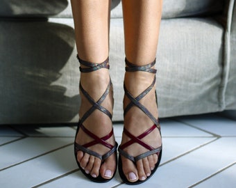 MARY, woven sandals, in real leather and patented comfort sole, made and sewn by hand in Italy
