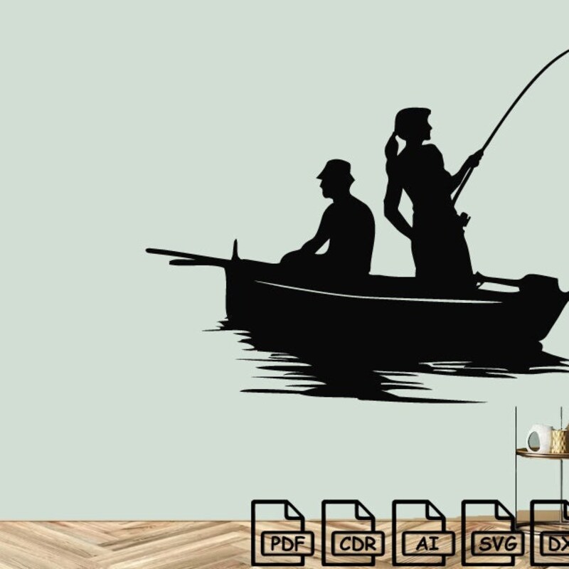 Router Fishing Silhouette - Etsy