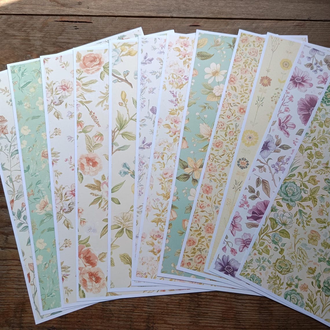 120 Rustic Floral Journaling Sheets Vintage Garden Background Printable ...