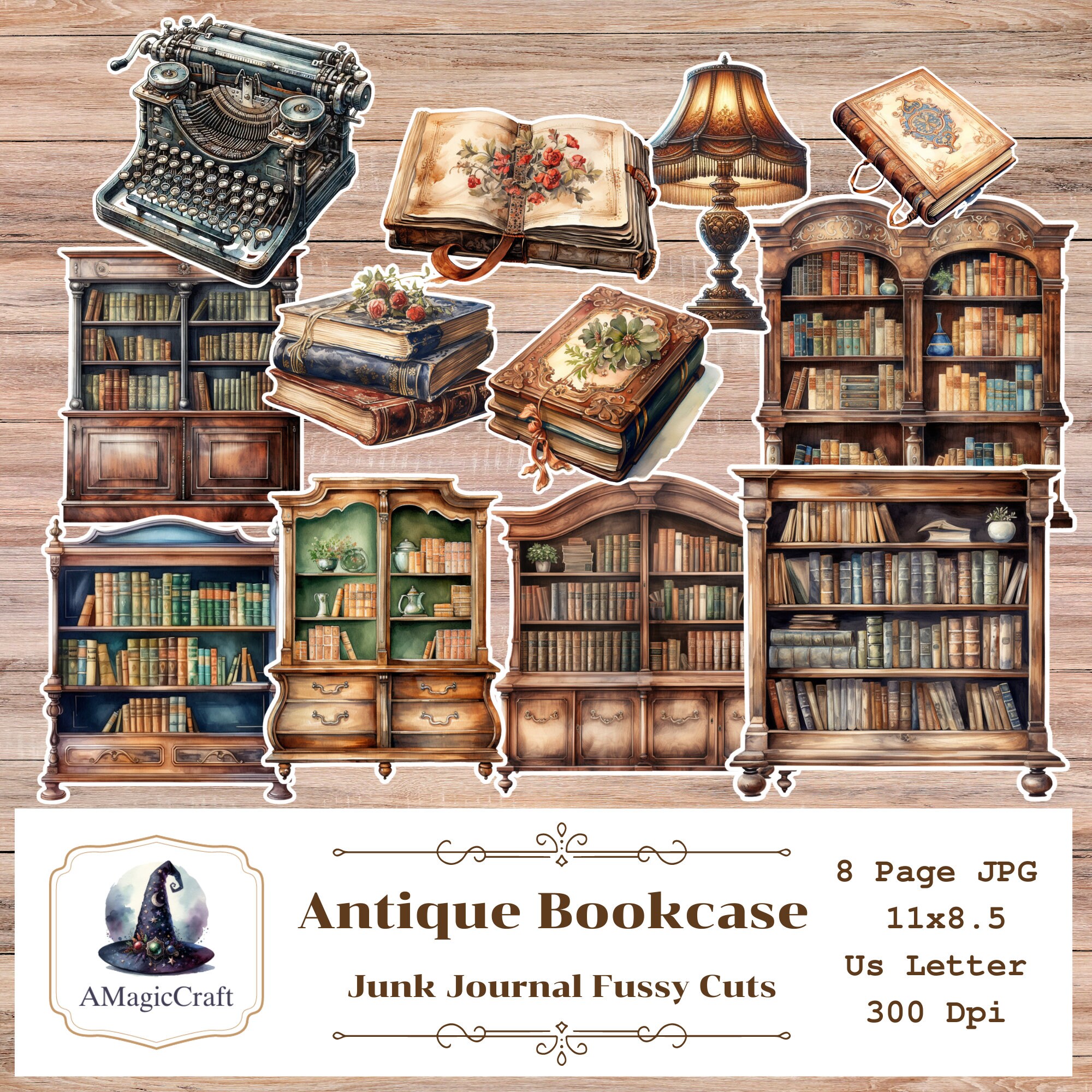 Antique Bookcase - Etsy