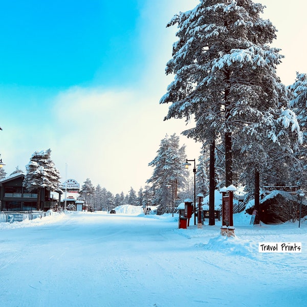 Snow Covered Lapland - Arctic Circle - Digital Print