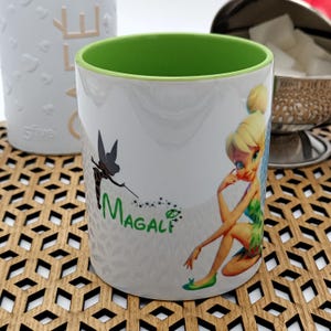 Kubek Tinkerbell spersonalizowane imię, kubek dziewczyny, kubek z kreskówek, kubek z imieniem, kubek urodzinowy, kubek na prezent świąteczny, kubek przyjaciela siostry