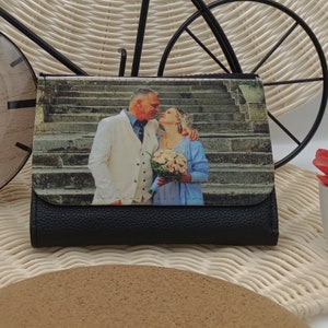 Portefeuille photo personnalisé, porte monnaie, porte carte, portefeuille photo familiale, cadeau amoureux, cadeau pour femme, pour elle
