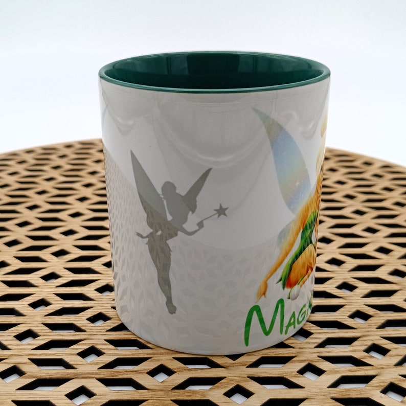 MUG Tinkerbell personalized first name, girl mug, cartoon mug, first name cup, birthday cup, Mother's Day, sister friend cup image 2