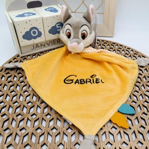 Disney – Bambi Le Faon – Doudou Plat Pois Blanc 25 Cm