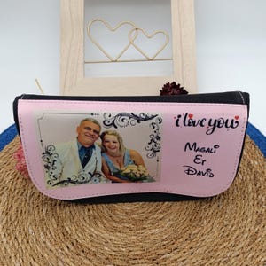 Trousse de beauté personnalisée, sacoche de sac à main personnalisée, trousse de toilette personnalisée, sacoche photo, petit sac photo
