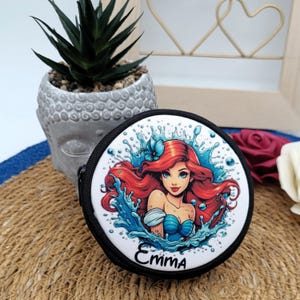 Monedero La Sirenita, nombre personalizado, monedero de niña, regalo La Sirenita, regalo personalizado, regalo de Navidad para niños