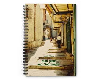 Old City Stairs - Spiral Notebook - Ruled Line