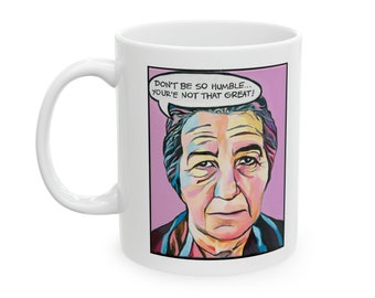 GOLDA Pop Art Ceramic Mug, 11oz