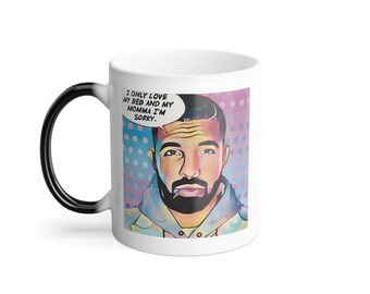 Drake Pop Art Color Morphing Mug, 11oz