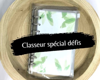 Classeur budget défis A6 avec enveloppes zip - méthode des enveloppes budget