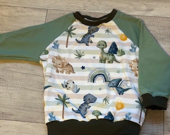 Dino Pullover Baby/Dino Pulli für Kinder/ Dinosaurier für Dinofans